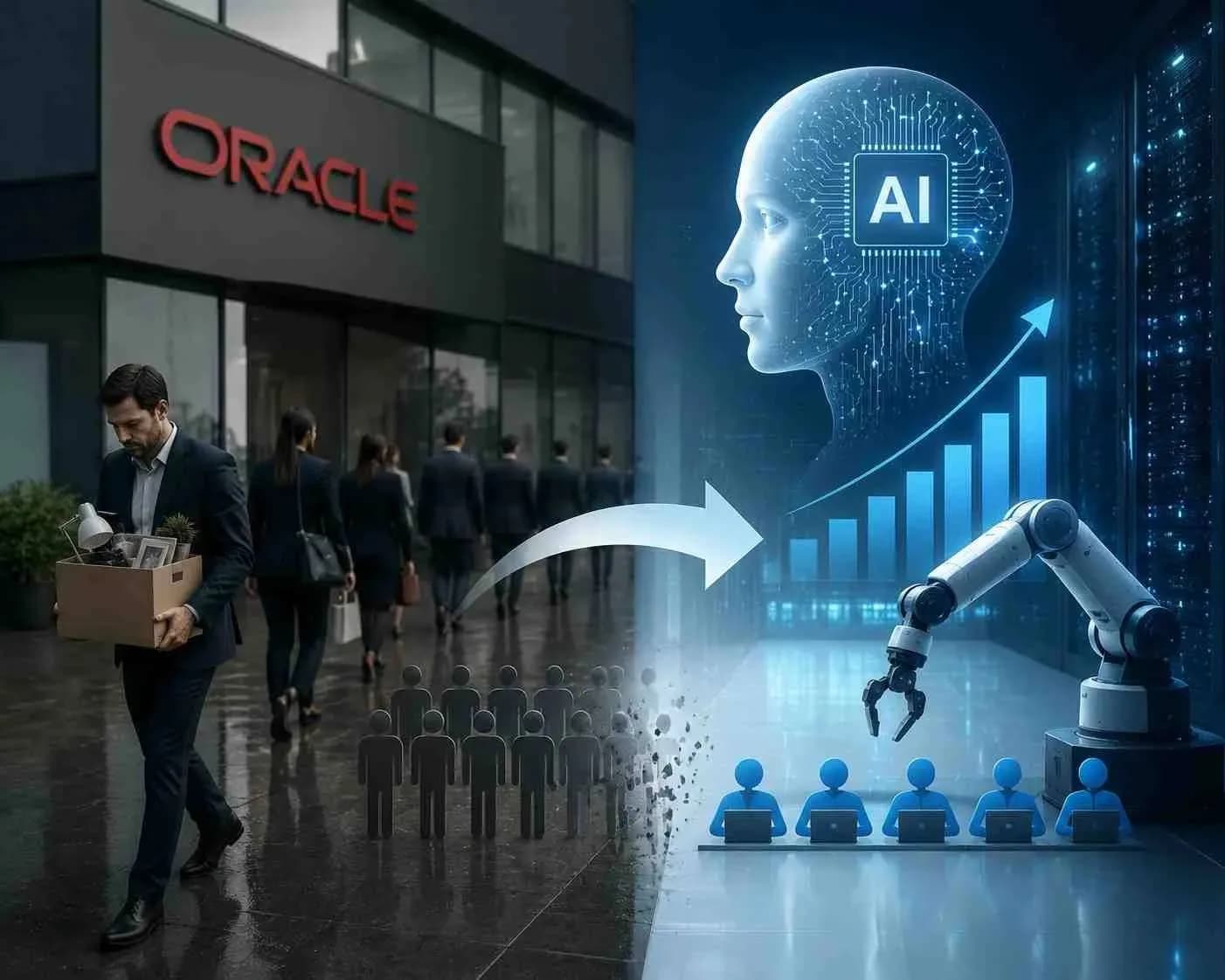 Oracle Cuts 21,000 Jobs Amid AI Workforce Shift
