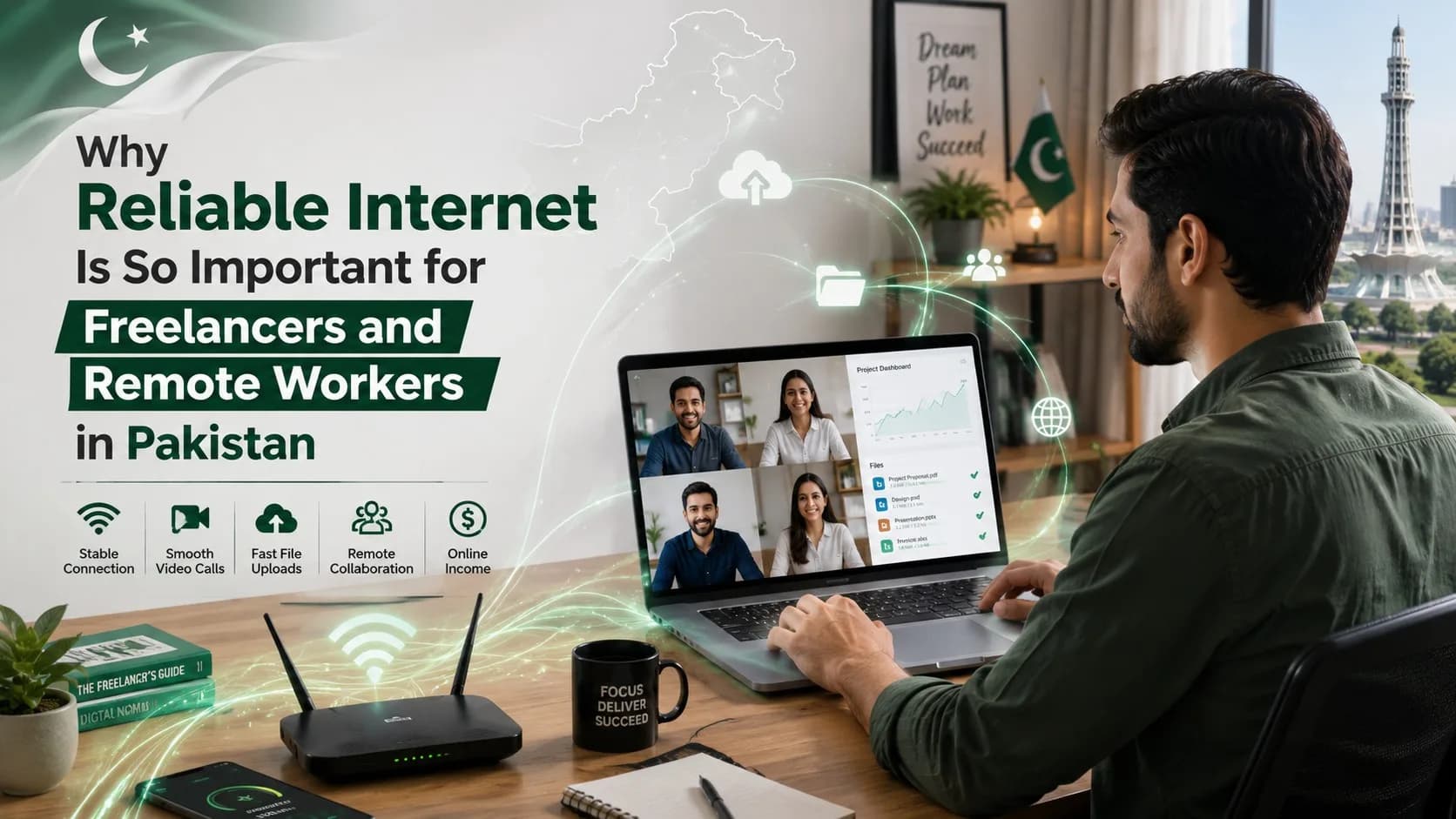Why Reliable Internet Is So Important for Freelancers and Remote Workers in Pakistan