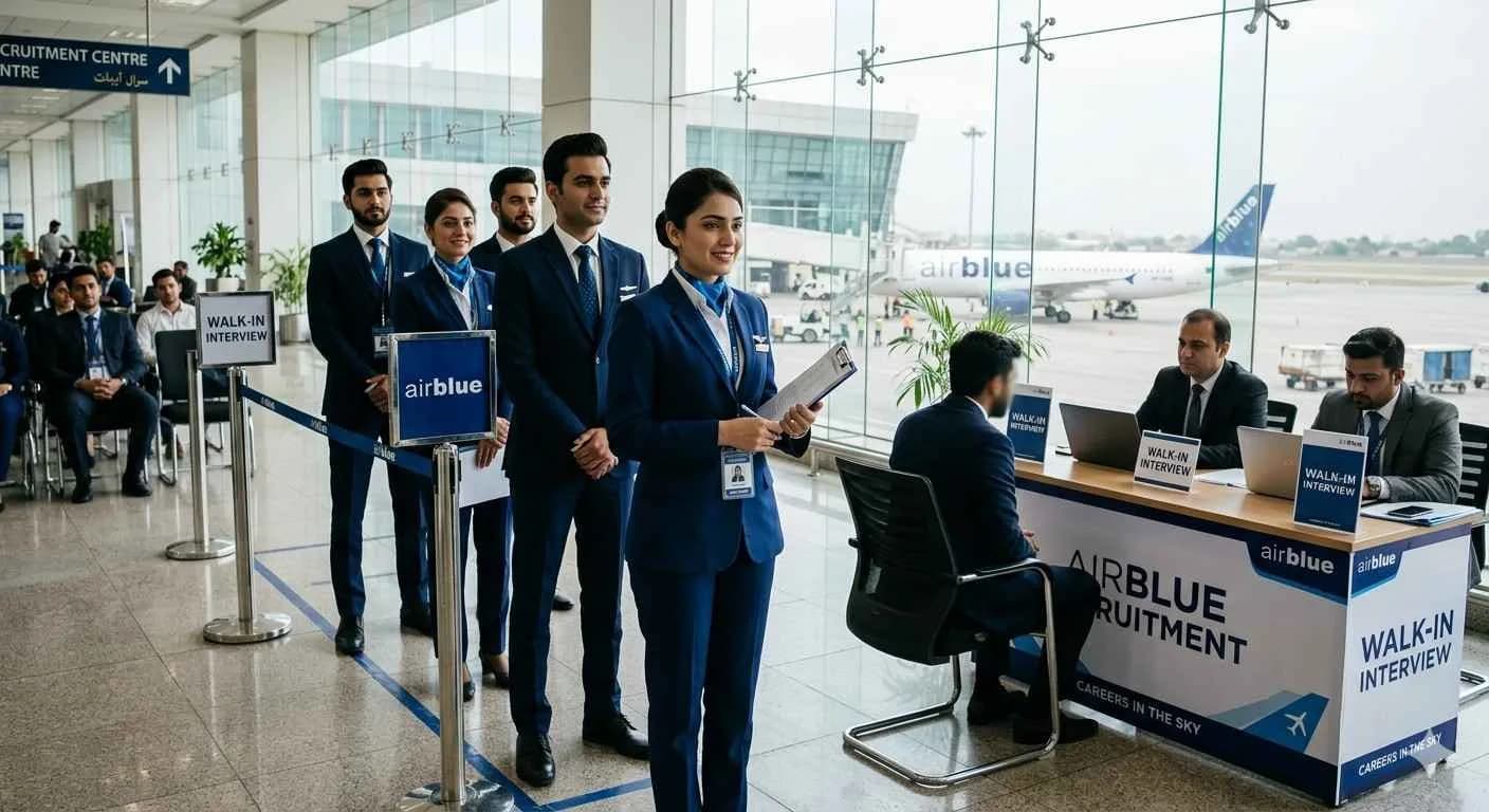 Airblue Walk-In Interviews for Cabin Crew Jobs in Pakistan