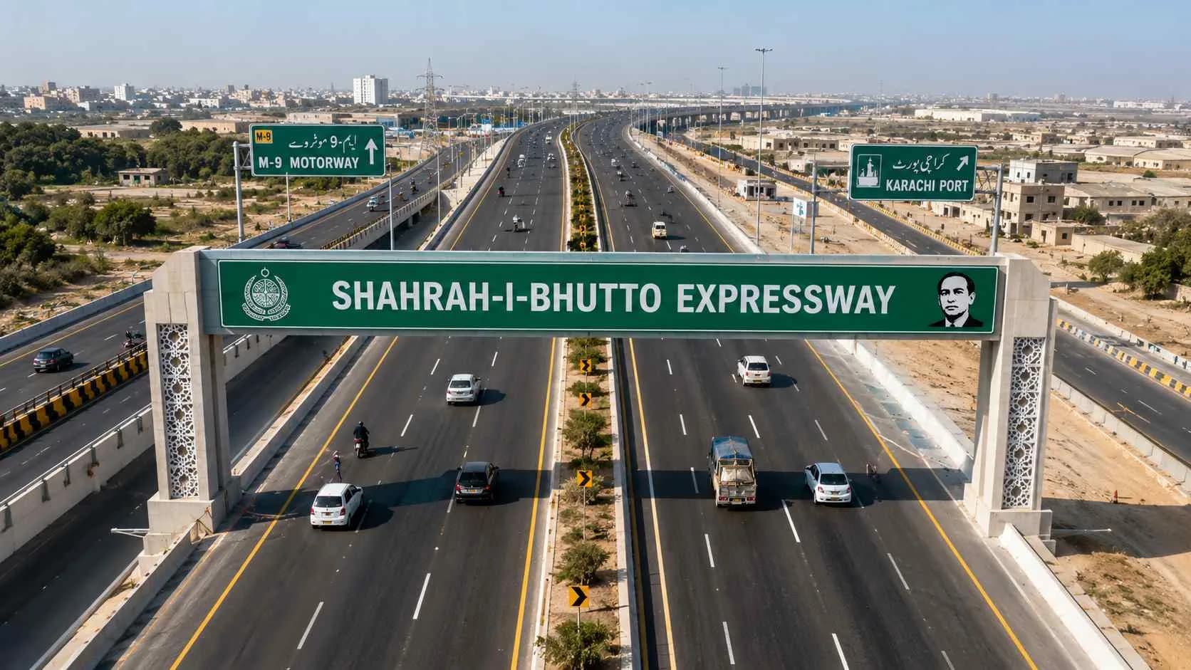 Shahrah-i-Bhutto Opens for Karachi Traffic