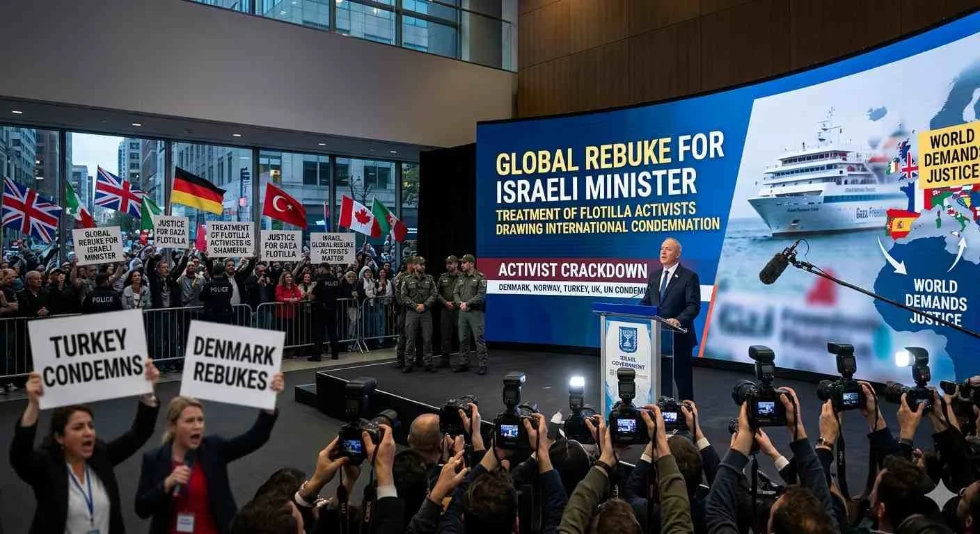 Israeli minister draws global rebuke over treatment of flotilla activists