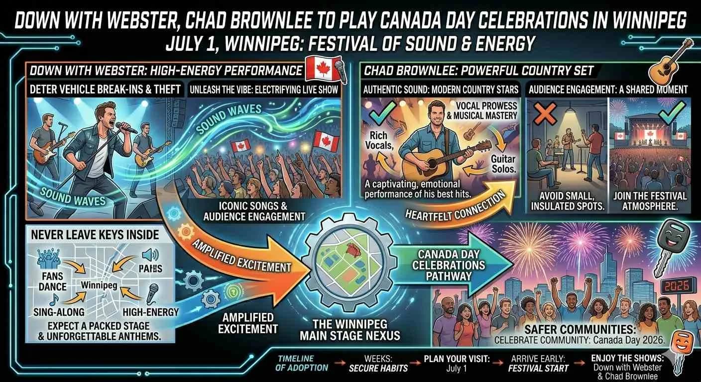 Down with Webster, Chad Brownlee to play Canada Day celebrations in Winnipeg