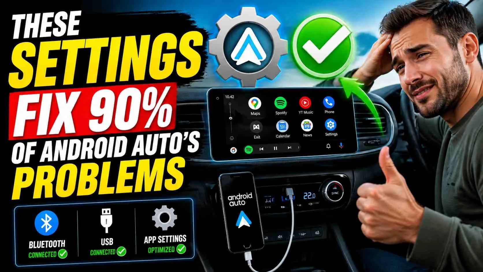 These settings fix 90% of Android Auto's problems