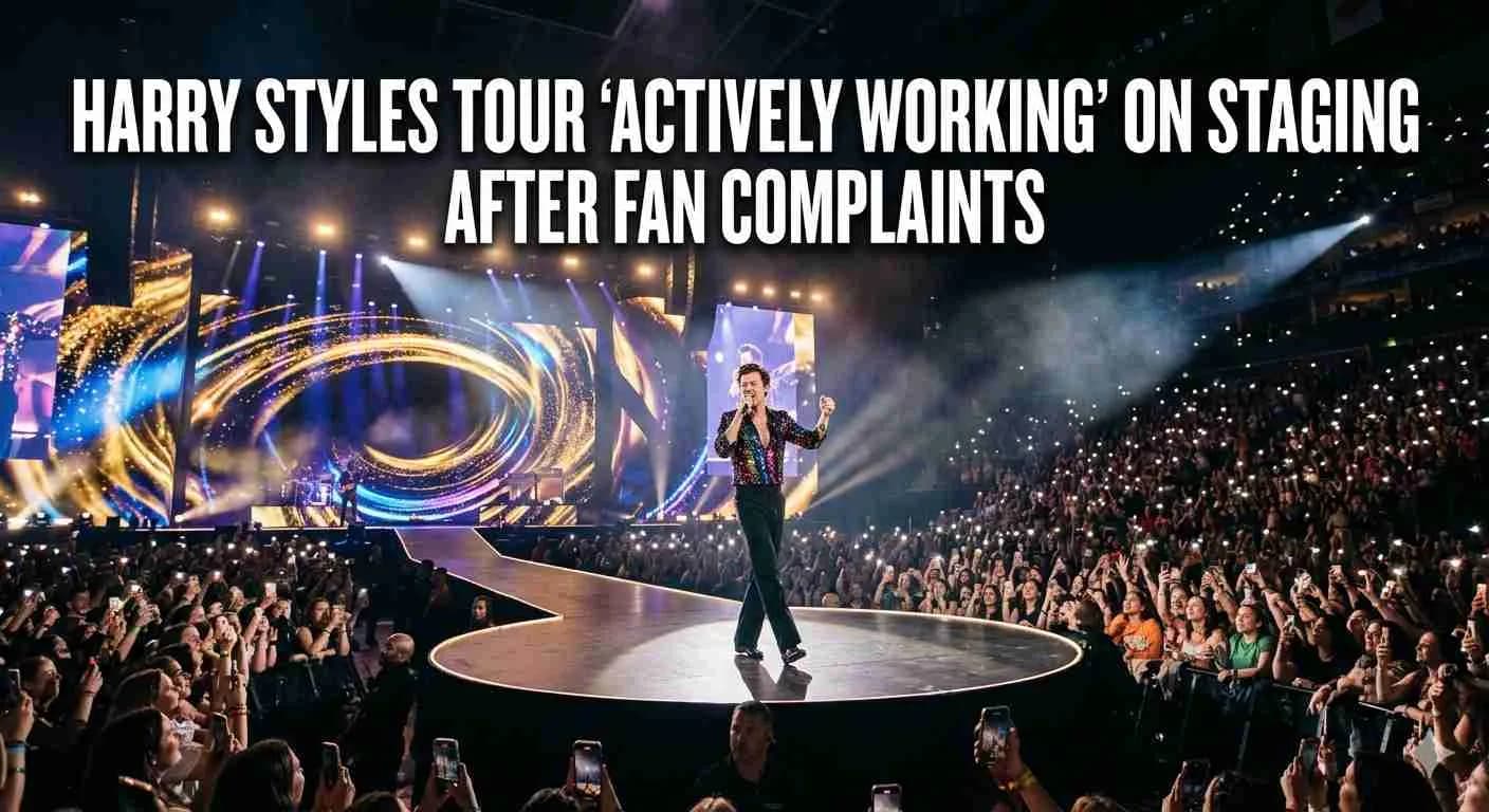 Harry Styles tour 'actively working' on staging after fan complaints