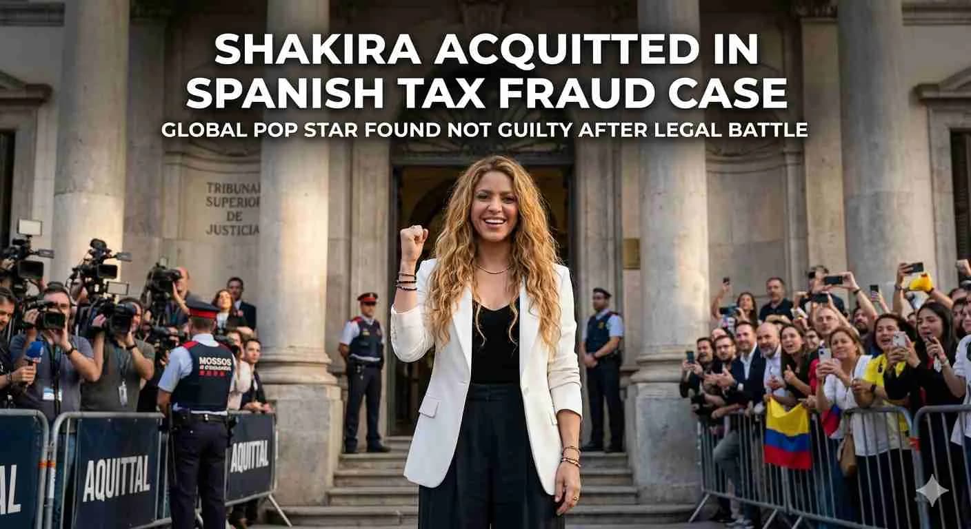 Pop star Shakira is acquitted in a Spanish tax fraud case