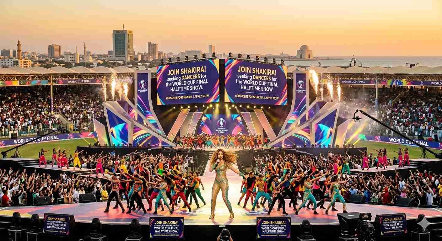 Shakira is seeking dancers to join her for the World Cup Final halftime show