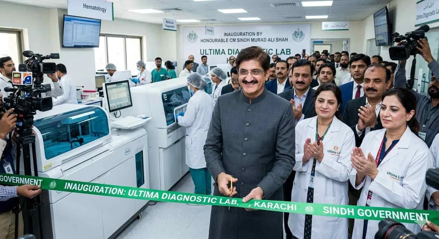 Sindh CM Inaugurates Ultima Diagnostic Lab Karachi