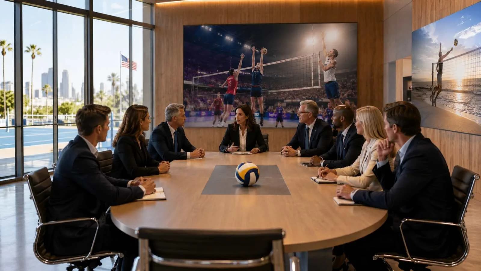 USA Delegation Visits Volleyball House Ahead of LA28