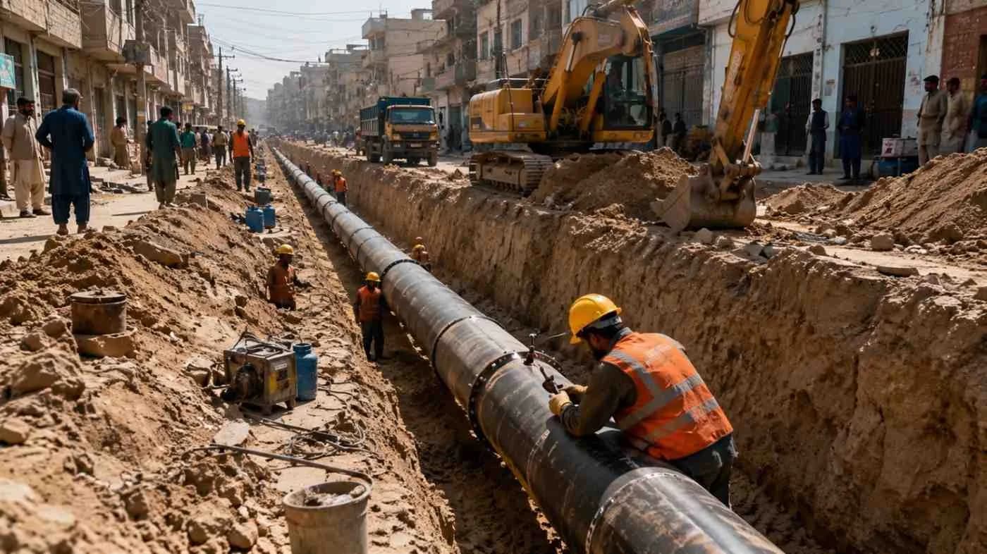 24-Inch Water Pipeline Tender in Orangi Town
