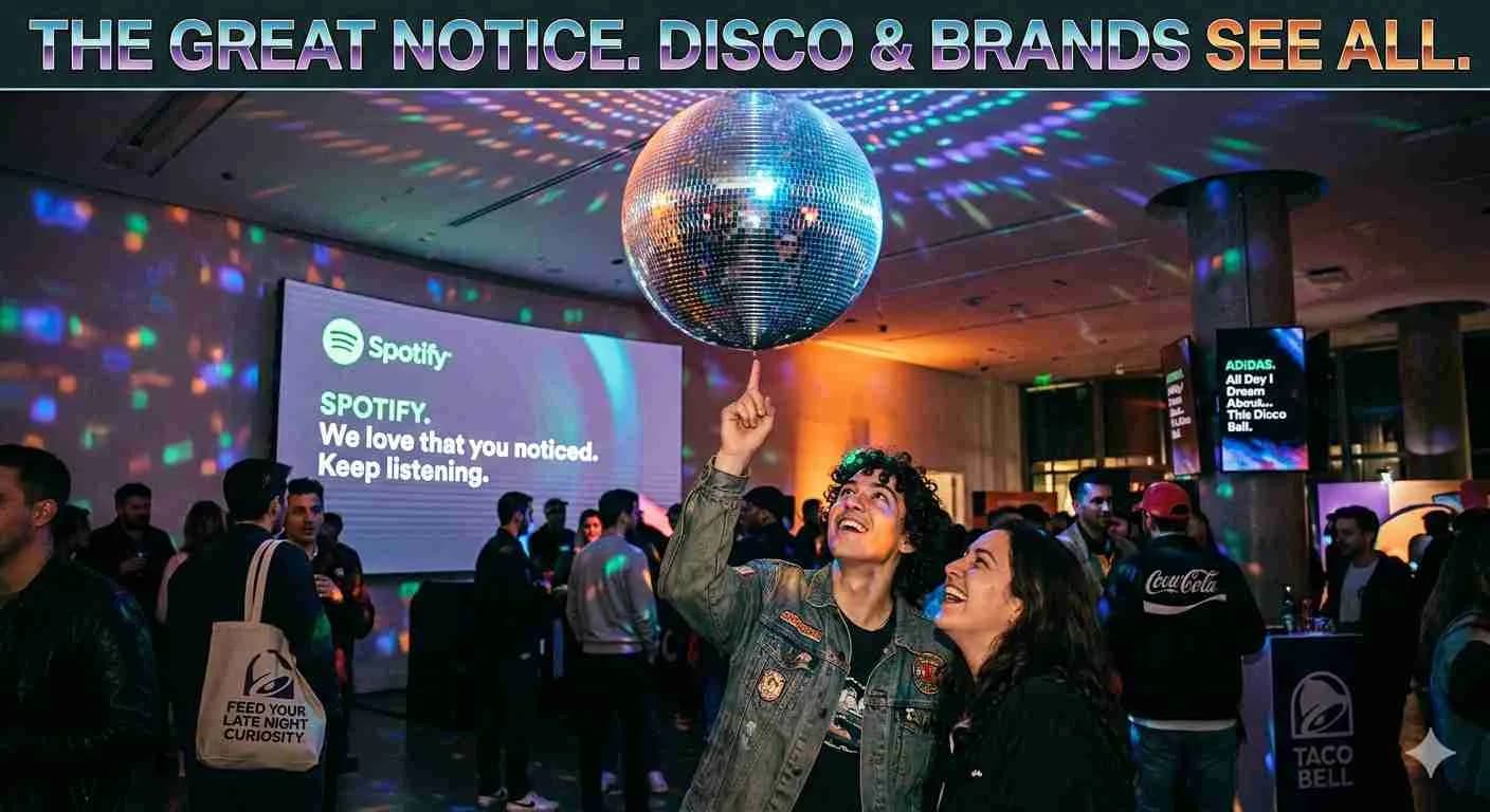 You noticed Spotify’s disco ball, and brands noticed you noticing