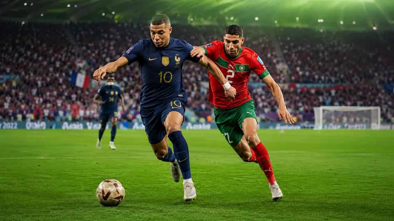 FIFA World Cup France vs Morocco: France Win 2-0