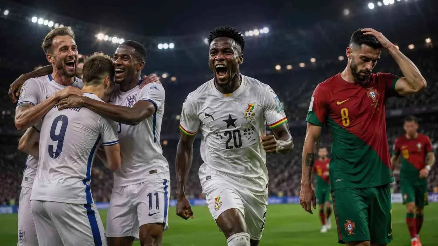 England & Ghana Win as Portugal Draw in World Cup 2026