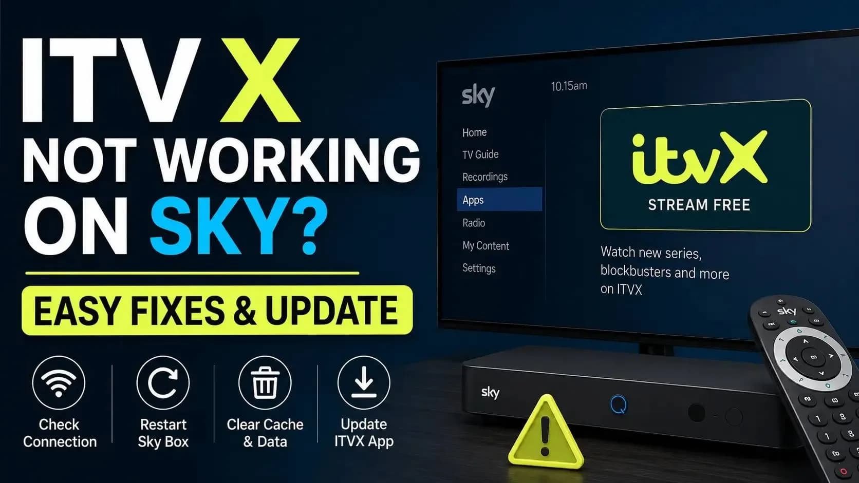 ITV X Not Working on Sky? Easy Fixes Guide