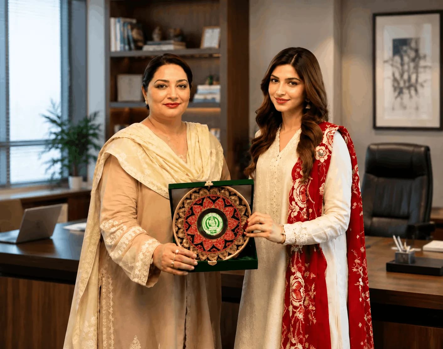 Kinza Hashmi Visits Parliament After ‘Leader’ Success
