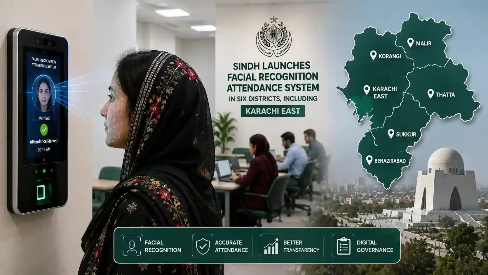 Sindh Government Launches Facial Recognition Attendance System in Six Districts