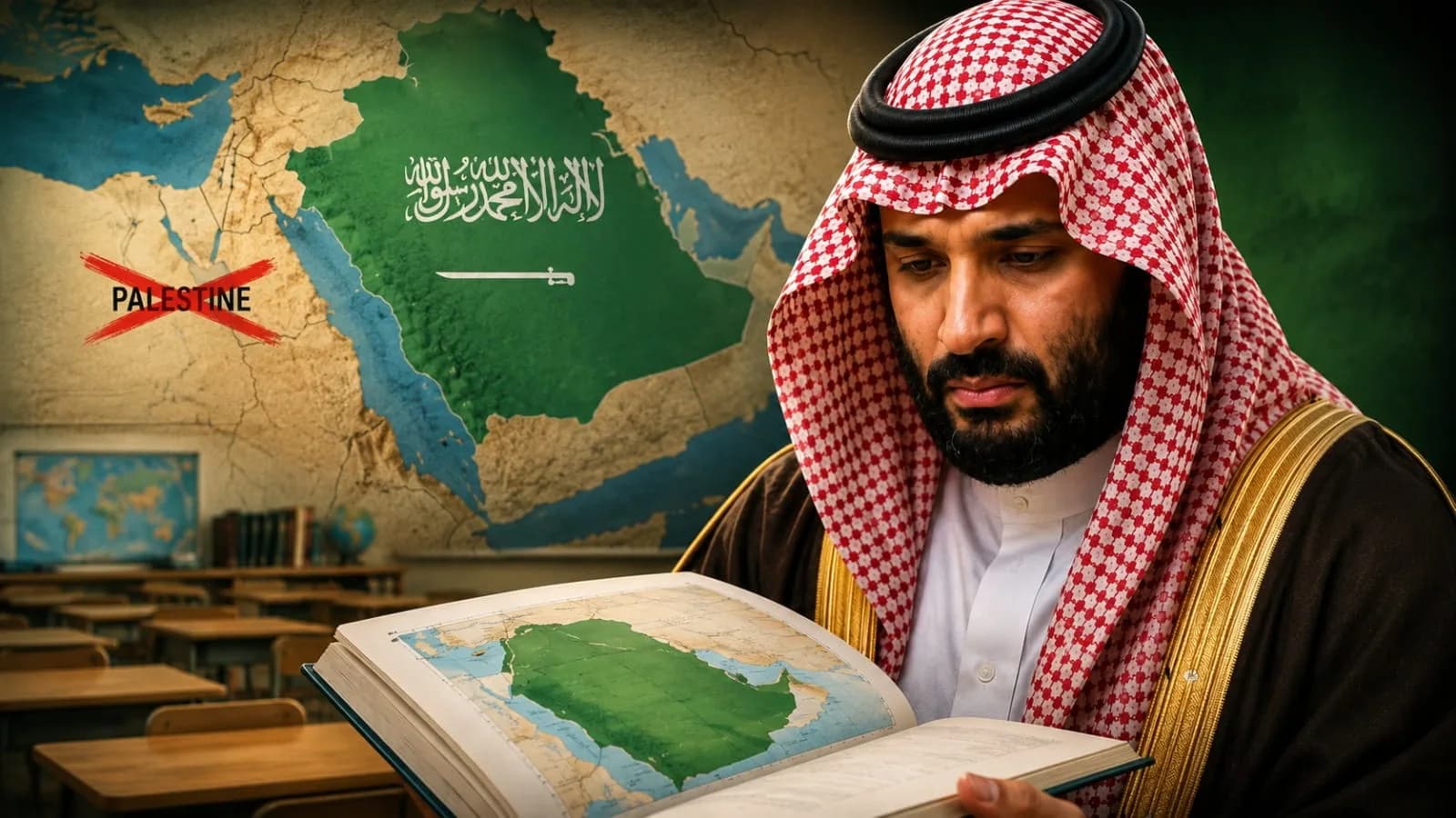 Saudi Textbooks Remove ‘Palestine’ From Some Maps