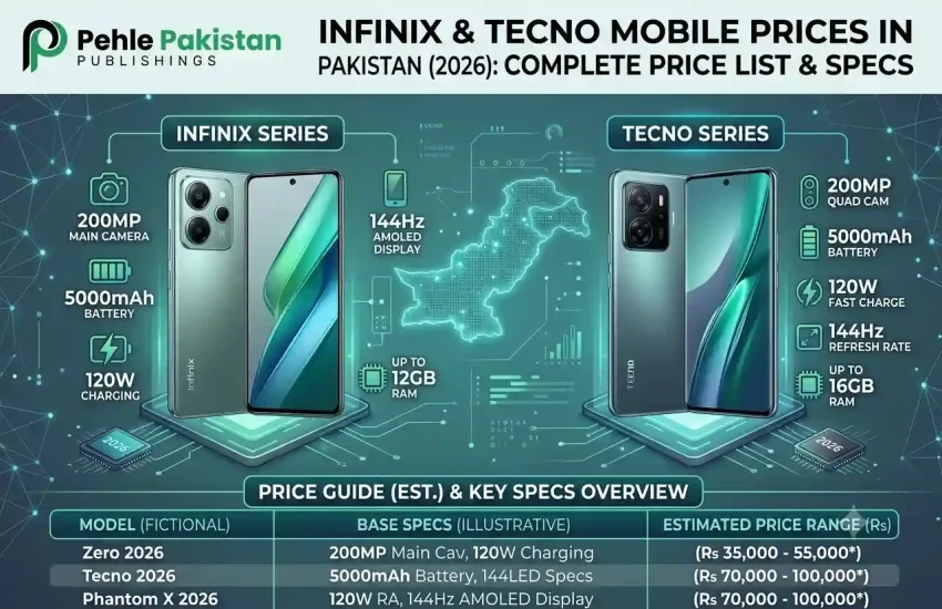 Infinix & Tecno Mobile Prices in Pakistan 2026: Complete Price List & Specs